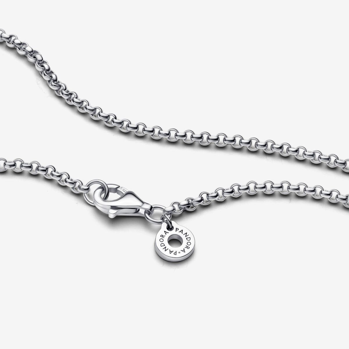 Pandora Moments Silver Rolo Chain Necklace 60 cm