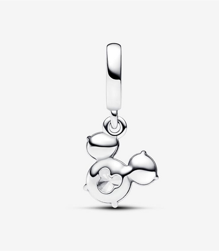 Disney X Pandora Mickey Mouse Sparkling Head Silhouette Dangle Charm