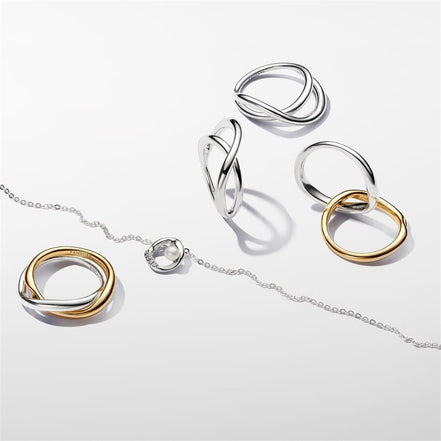 Pandora Essence Organically Shaped Infinity Ring Size 7