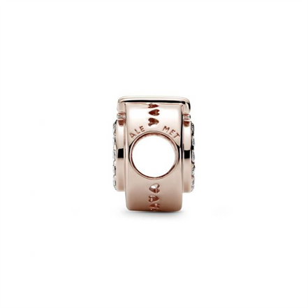Pandora Open Center Pavé Crown O Charm