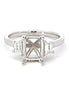 14K White Gold Diamond Semi-Mount Engagement Ring