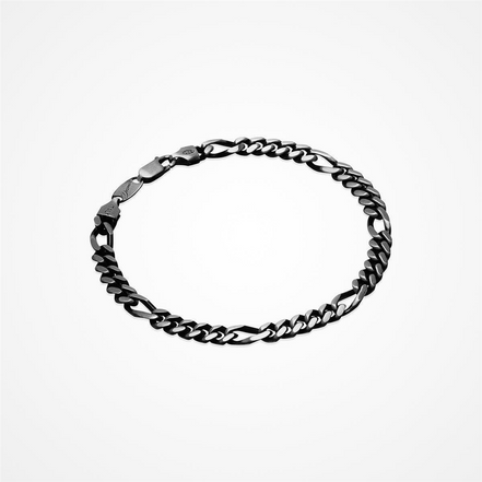 Desmos Men's Vintage Miami Figaro Chain Bracelet 8"