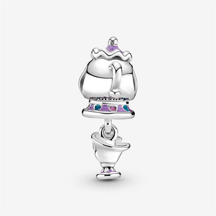 Pandora Disney Beauty and the Beast Mrs. Potts and Chip Dangle Charm