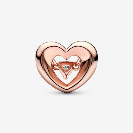 Pandora Moments Radiant Heart & Floating Stone Charm
