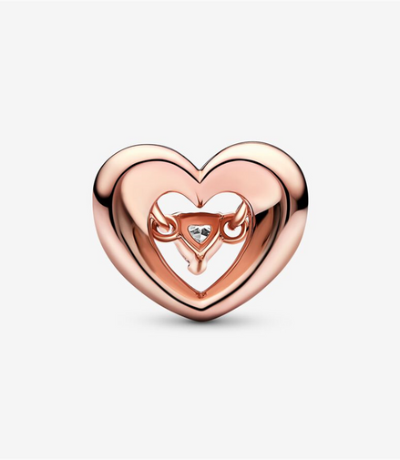 Pandora Moments Radiant Heart & Floating Stone Charm