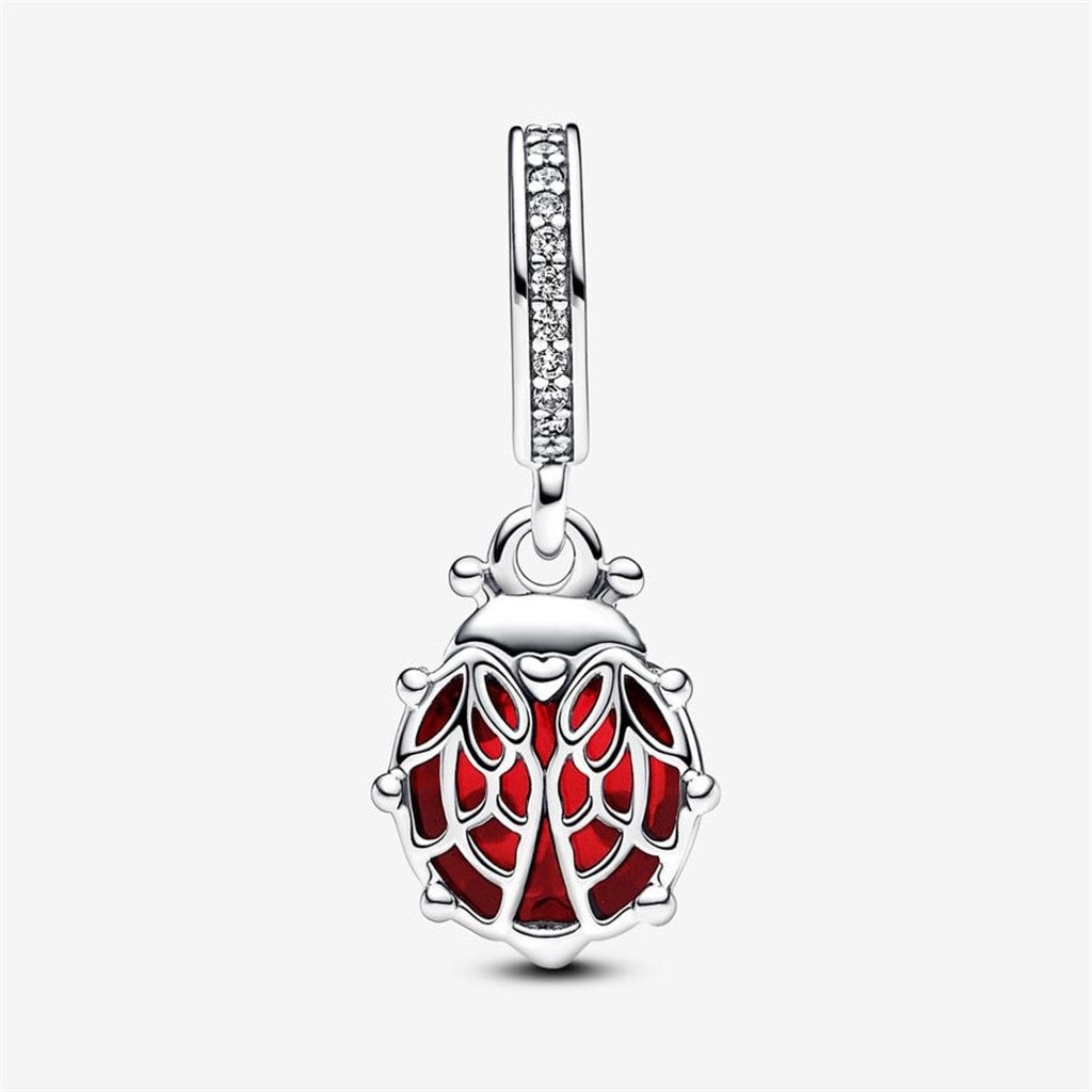 Pandora Moments Red Ladybird Dangle Charm