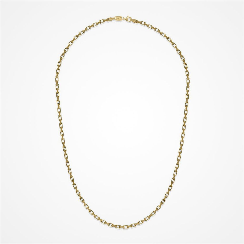 Desmos Men's 18K Gold Plated Forzata 100 Chain 22"