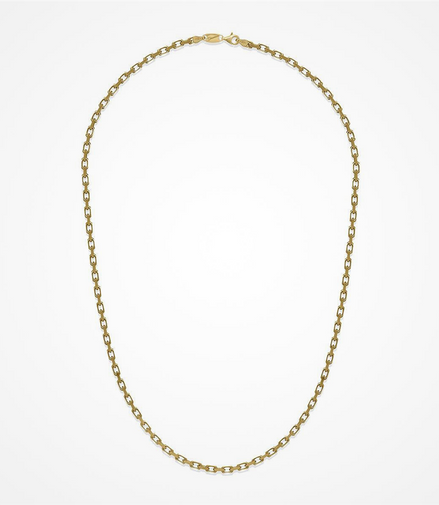 Desmos Men's 18K Gold Plated Forzata 100 Chain 22"