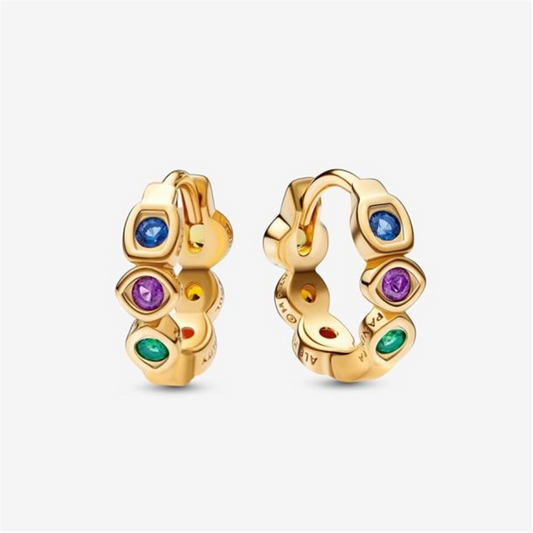 Pandora Marvel The Avengers Infinity Stones Hoop Earrings