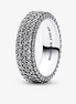 Pandora Timeless Pavé Triple-Row Ring Size 7