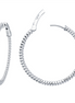 Lafonn 2.37 CTW Simulated Diamond 45 mm Hoop Earrings