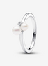 Pandora Timeless Duo Treated Freshwater Cultured Pearls Ring Size 6