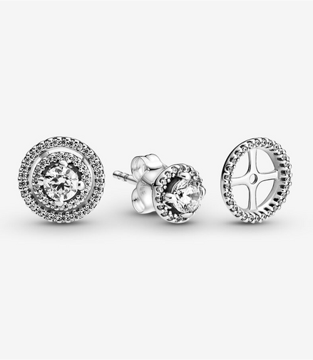 Pandora Moments Sparkling Double Halo Stud Earrings