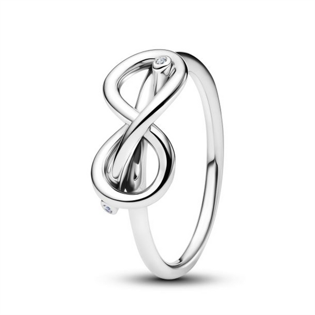 Pandora Moments Infinity Knot Ring Size 7.5
