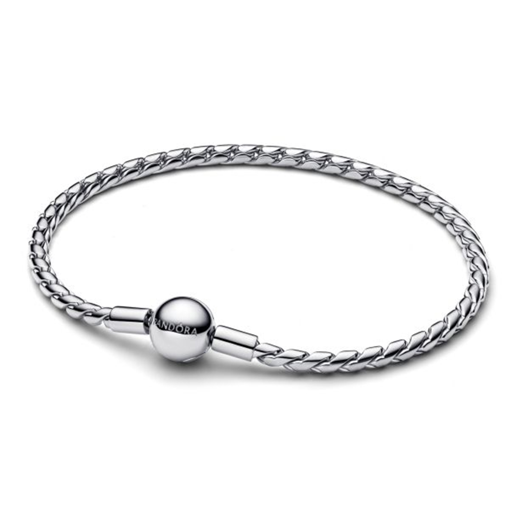 Pandora Round Clasp Wing Chain Bracelet Size 19
