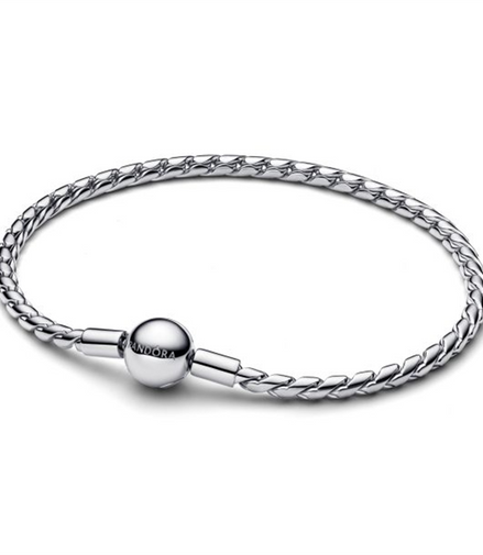 Pandora Round Clasp Wing Chain Bracelet Size 18