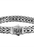 Sterling Silver Polished Woven Bracelet With Box Clasp 8.25"