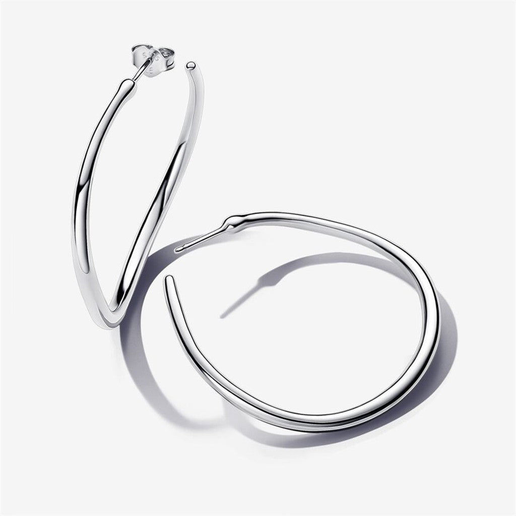 Pandora Essence Organically Shaped 42 mm Open Hoop Earrings