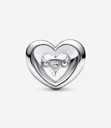 Pandora Moments Radiant Heart & Floating Stone Charm