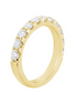 14K Yellow Gold Round Natural Diamond Band