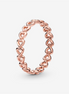 Pandora Moments Linked Love Ring Size 7.5