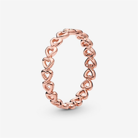 Pandora Moments Linked Love Ring Size 7.5