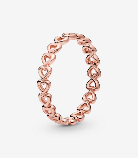 Pandora Moments Linked Love Ring Size 7.5