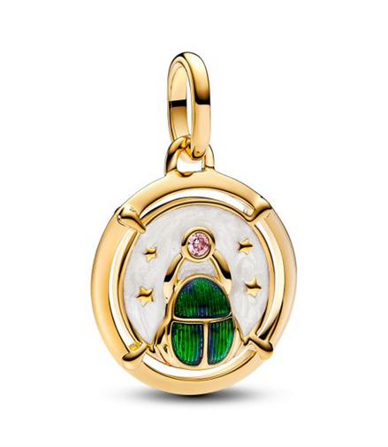 Pandora ME/Moments Scarab Beetle Gold-Plated Medallion Charm