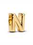 Pandora Letter N Alphabet Gold-Plated Charm