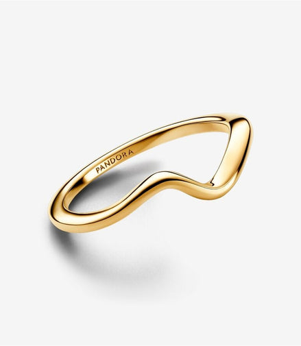 Pandora Timeles Polished Wave Ring Size 6