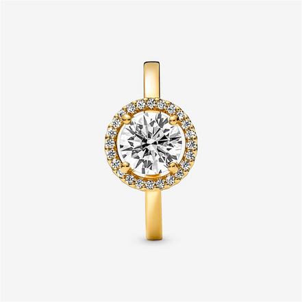 Pandora Timeless Sparkling Round Halo Ring Size 5