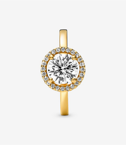 Pandora Timeless Sparkling Round Halo Ring Size 5