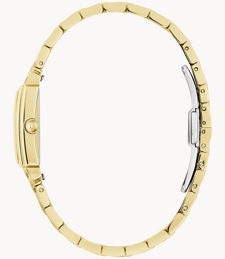 Bulova Sutton Mother-of-Pearl Dial Gold-Tone Stainless Steel Bracelet