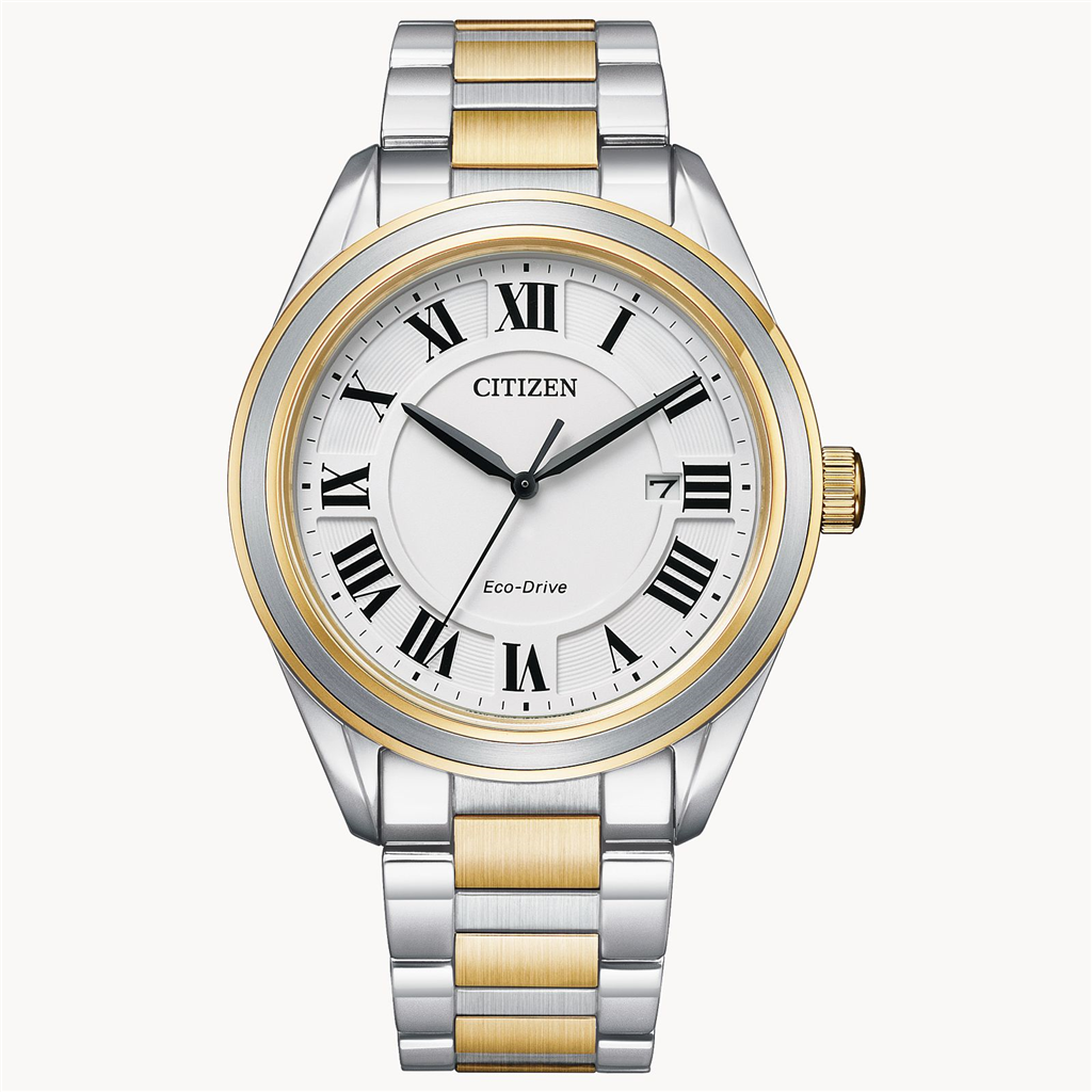 Men's Citizen Eco-Drive Arezzo Two-Tone Watch