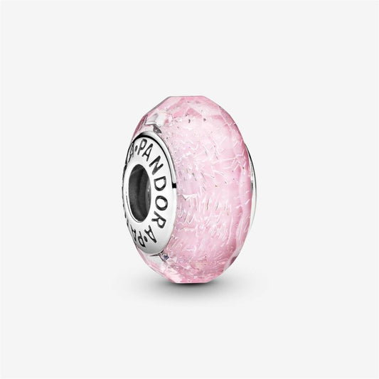 Pandora Moments Faceted Pink Murano Glass Charm