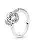 Pandora Moments Knotted Heart Ring Size 7