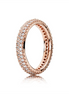 Pandora Rose "Inspiration Within"  Pave' Sparkling Ring Size 6