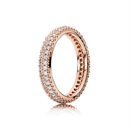 Pandora Rose "Inspiration Within"  Pave' Sparkling Ring Size 6