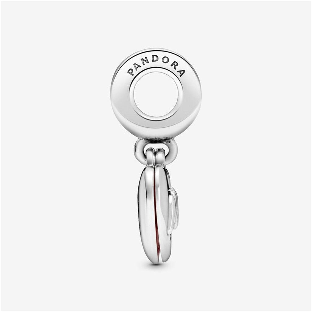 Pandora Moments Mom Script Heart Dangle Charm