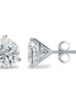 14K White Gold 2 CTW Lab Grown Solitaire Stud Earrings