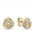 Pandora Timeless Gold Plated Shimmering Love Knot Earrings