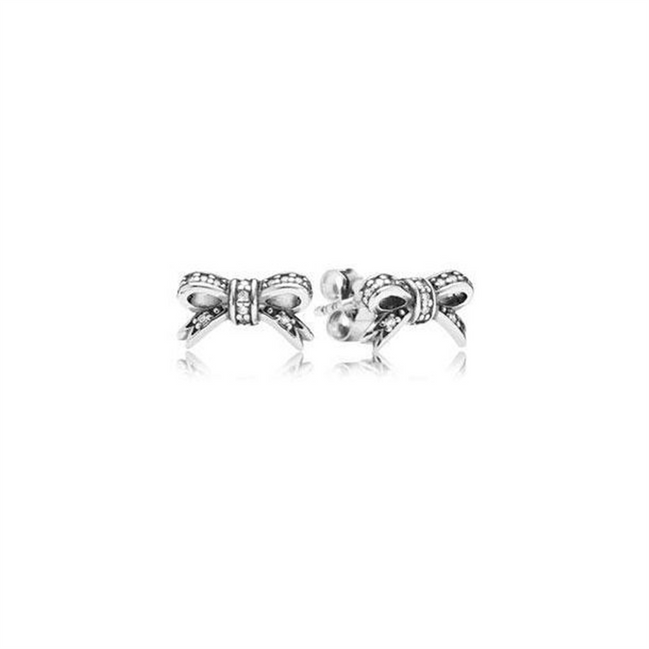 Pandora Moments Sparkling Bow Stud Earrings
