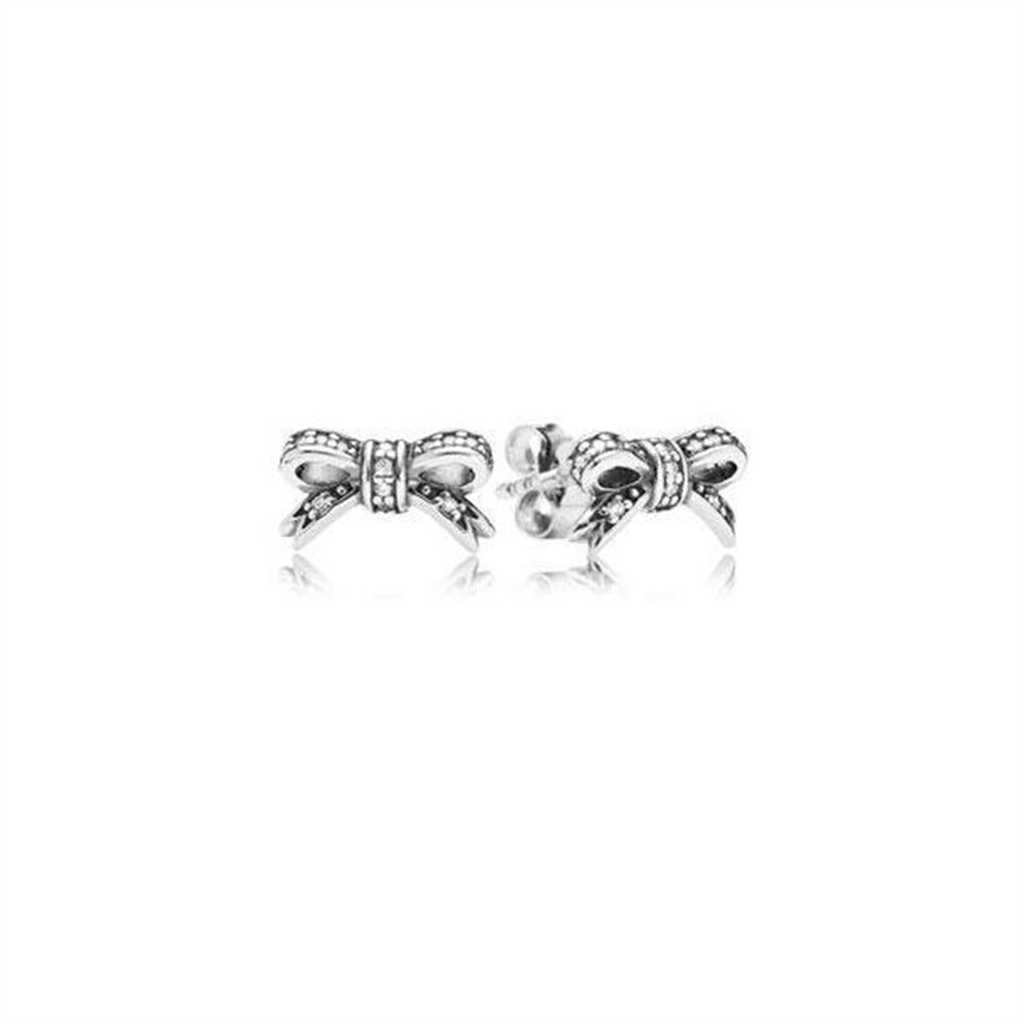 Pandora Moments Sparkling Bow Stud Earrings