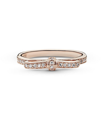 Pandora Rose Sparkling Bow Ring Size 9