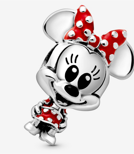 Pandora Disney Minnie Mouse Dotted Dress & Bow Charm