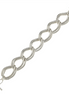 Susan Shaw Silver Textured Double Link Chain Bracelet