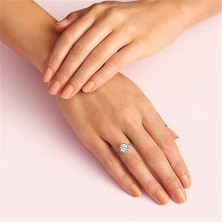 Pandora Timeless Round Sparkle Halo Ring Size 52