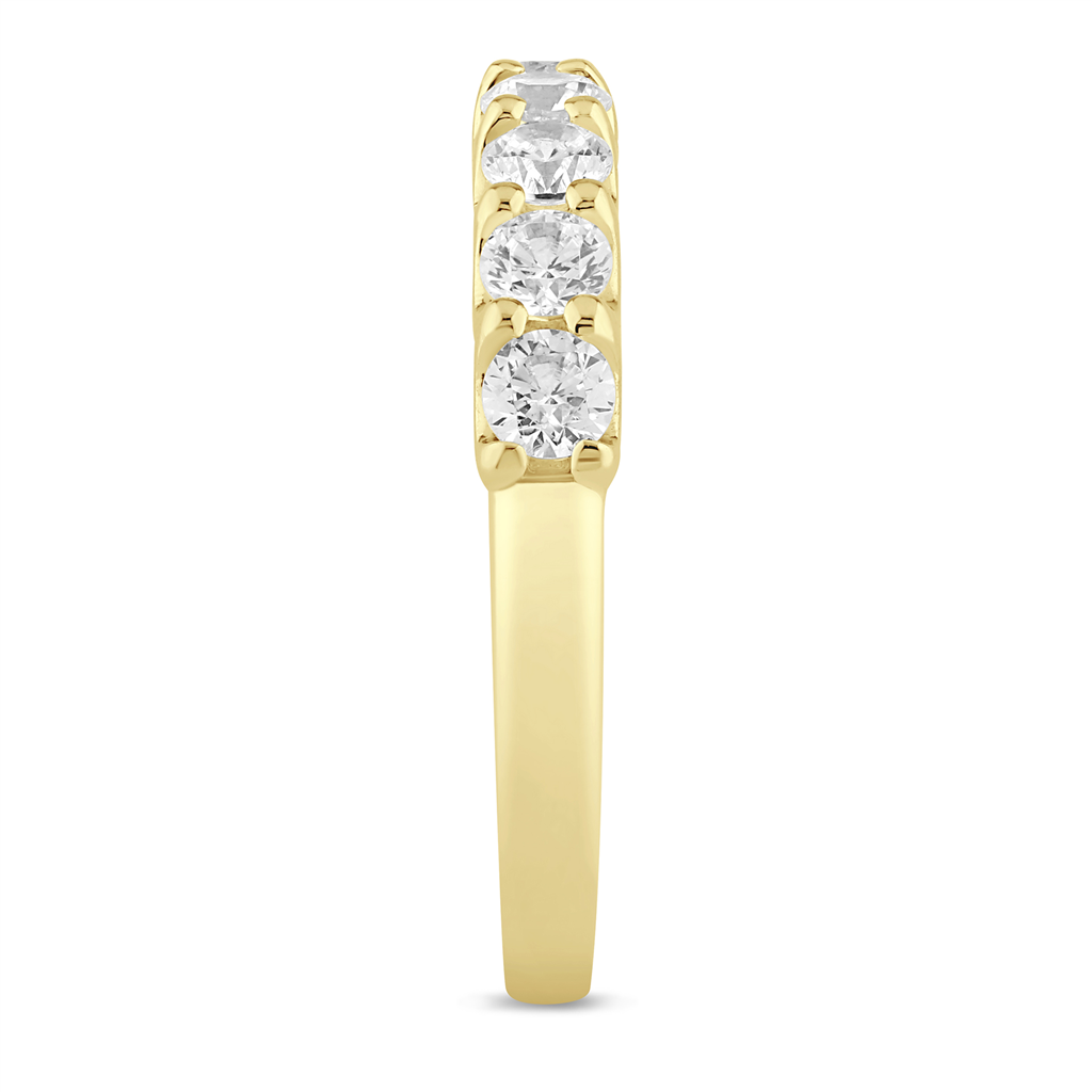 14K Yellow Gold 1 CTW Lab Grown Diamond Half Eternity Band