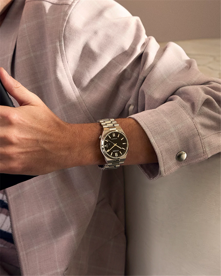 Citizen Men's TSUYOSA Black Dial Stainless Steel Bracelet Watch