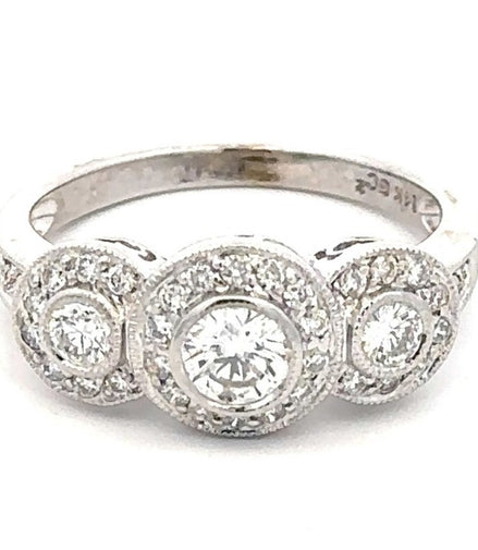 Diamond Three Stone Engagement Ring